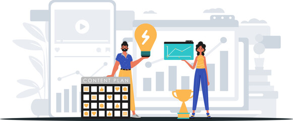 Digital Marketing Team. Ready to use banner