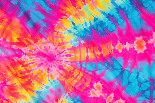 A colorful tie - dyed background with lots of different colors, created with Generative Ai Technology