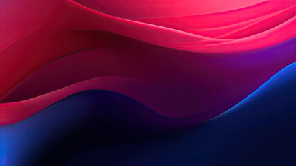 Fototapeta premium vibrant abstract background with wavy red and blue lines, background for presentation, created with Generative Ai Technology