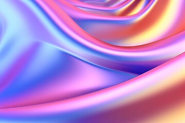 Fototapeta premium Colorful background with vibrant and flowing wavy lines, background for presentation, created with Generative Ai Technology
