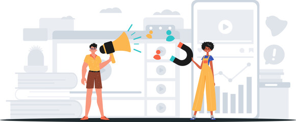 Digital Marketing Team. Ready to use banner