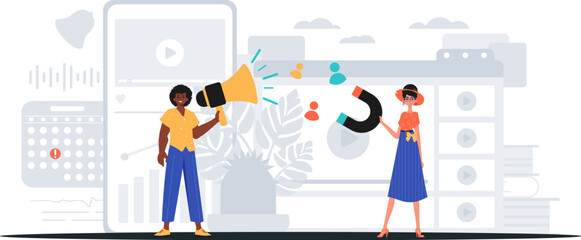 Digital Marketing Team. Ready to use banner