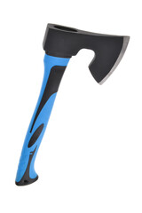 Blue axe isolated on white background