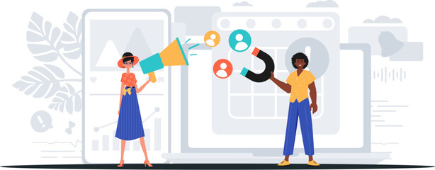 Digital Marketing Team. Ready to use banner