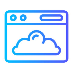 cloud gradient icon