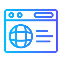 browser gradient icon