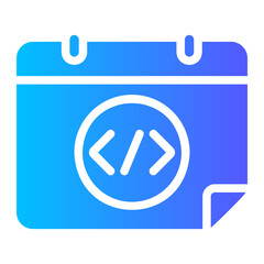 calendar gradient icon