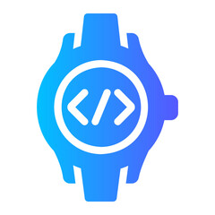 smart watch gradient icon