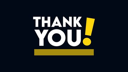 Thank you for watching animation video. Suitable for video end screen 