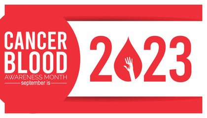 blood cancer awareness month observed on every September. banner design template Vector illustration background design.