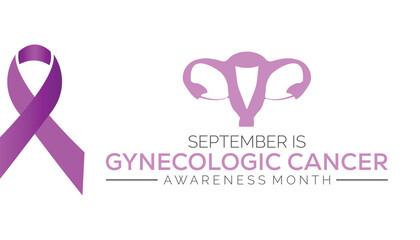 Vector illustration on the theme of Gynecologic Cancer awareness month observed each year in September.