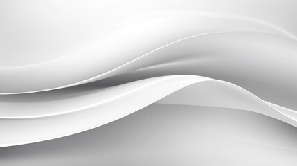 Obraz premium White gradient abstract line and wave background. Generative Ai
