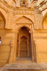 Ancient mausoleum and tombs at Makli Hill in Thatta, Pakistan. Necropolis, graveyard