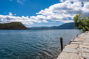 Natural Scenery of Lugu Lake Plateau Lakes in the Yunnan-Guizhou Plateau, China