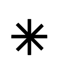 asterisk, snowflake