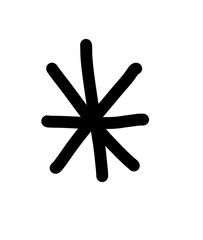 asterisk, snowflake