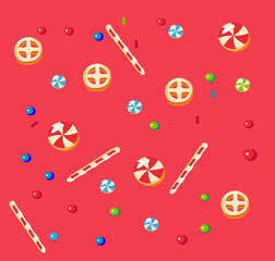 pattern, new year, christmas, ornament, print