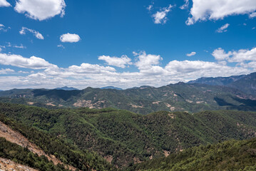 Obraz premium Aerial photography of natural scenery of the Yunnan-Guizhou Plateau in China