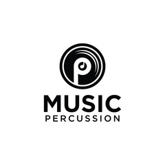 Music Percussion logo Design Vector