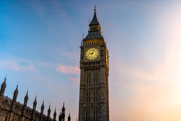 Big ben at Sunset