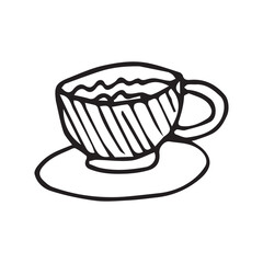 tea. coffee. cocktail. tasty. sweet. hot. cold. drink. water. glass. teapot. icon. drink a drink. alcohol. alcohol. cool. doodle art. black color. vector illustration.