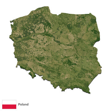 Poland Topography Country  Map Vector
