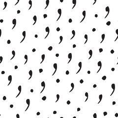 doodle pattern. seamless pattern. drawn by hand. drawing in black. hearts. dots. for textiles and wrapping packages. squares and flowers. vector illustration. black color. on a white background.