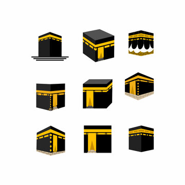 set of kabah logo vector icon