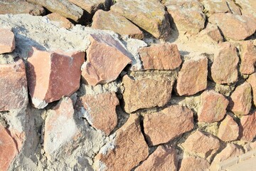 background - wall made of natural stone