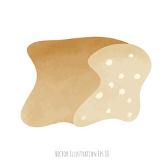 Bread hand drawn, isolated on white background  ,vector illustration EPS 10