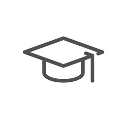 School and university related icon outline and linear symbol.
