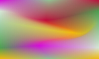 Abstract gradient mesh background. Blurred color wave for design, banner, website. Modern template.  Combination color of purple,yellow,orange and green. 