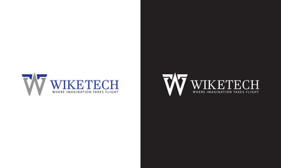 abstract business / WT tech logo