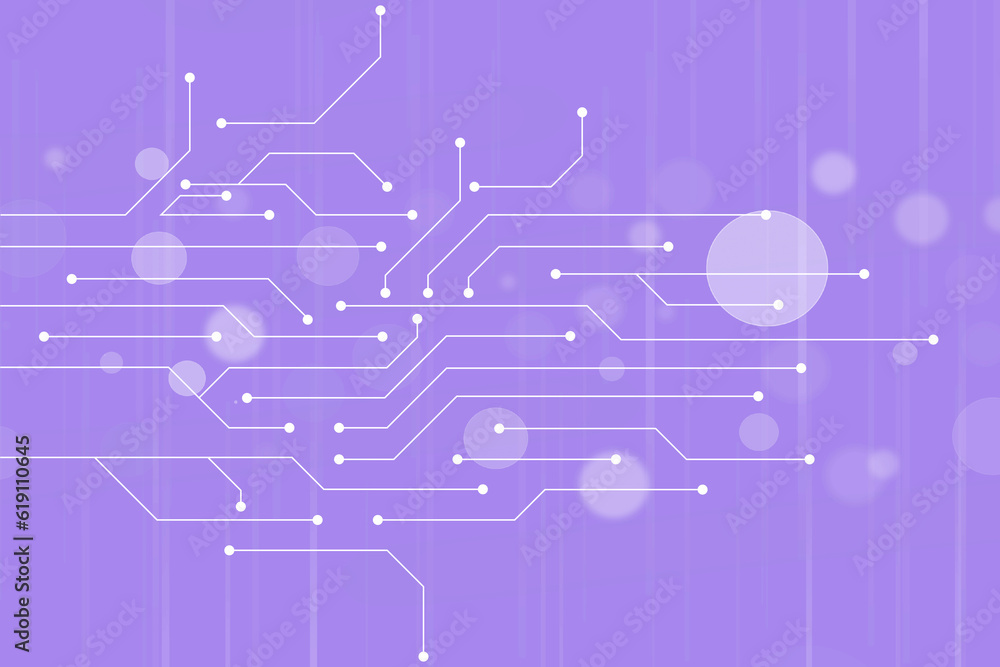 Poster abstract futuristic circuit board illustration, circuit board with various technology elements. circ