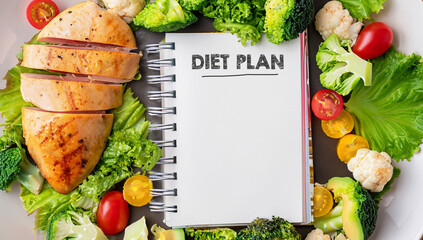 diet plan list of healthy diet salad with grilled chicken broccoli cauliflower