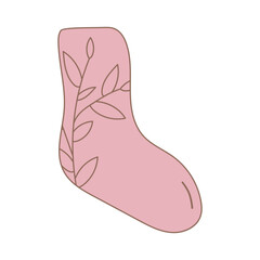 socks clothes warm pink cozy home icon