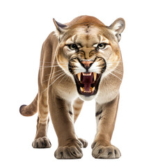 Obraz na płótnie Canvas cougar on a transparant background, PNG, Generative Ai