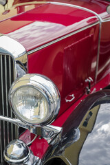 Vintage car close up