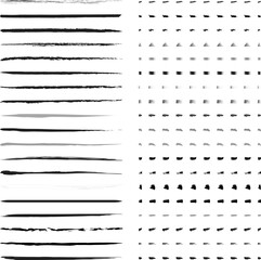 Hand drawn doodle brush lines vector image