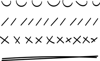 Hand drawn doodle brush lines vector image