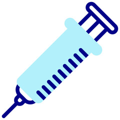 anesthsia injection colored vector icon