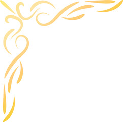 gold border corner