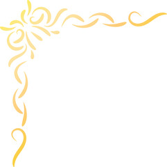 gold border corner