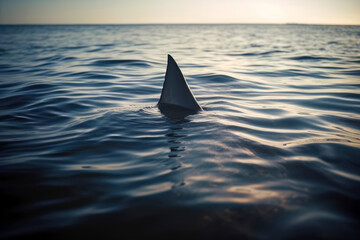 Fototapeta premium Haiflosse im Meer