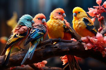 couple of parrots.generative ai