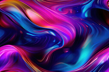 Obraz premium Nahtlos wiederholendes Muster - Textur von abstrakten leuchtenden Neon Lichter