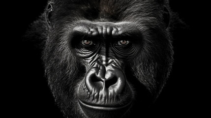 Fototapeta premium monkey HD 8K wallpaper Stock Photographic Image