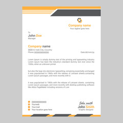Modern letterhead design