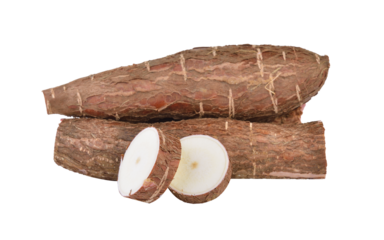 Cassava isolated on transparent png