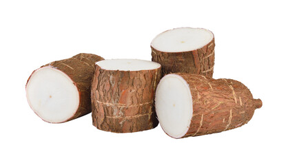 Cassava isolated on transparent png